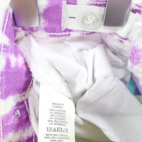 THE CHILDRENS PLACE Tie Dye Water Color Denim Girls Shorts Size 5 - Picture 8 of 9